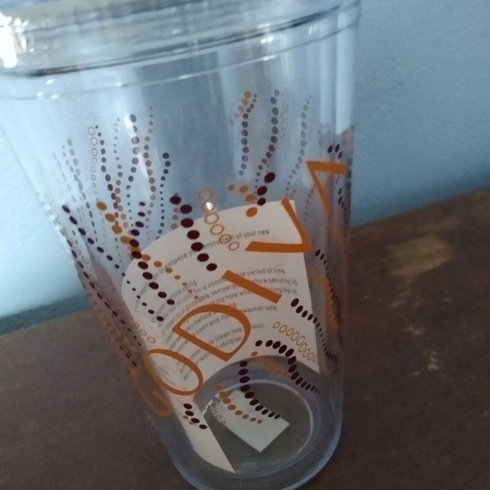Godiva Tumbler Cold Cup 16oz New
